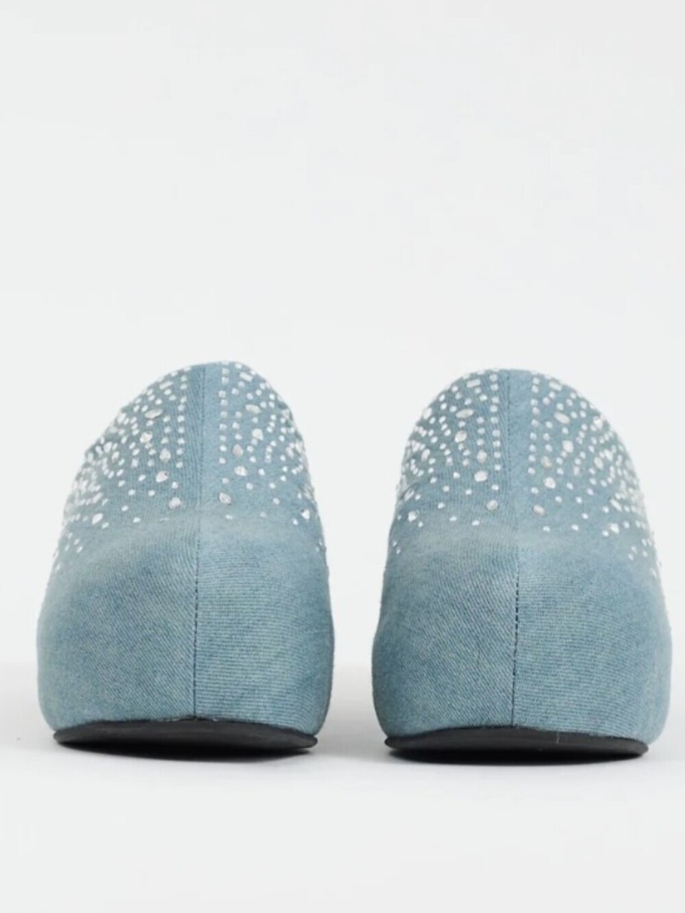 Simon Miller Light Blue Denim Embellished Bubble Platform Mule S1ze EU 39 - Picture 4 of 11